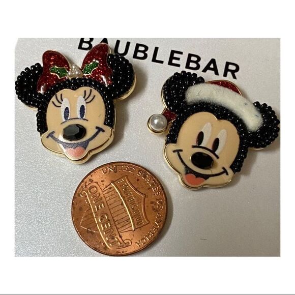 Disney x Baublebar Holiday Mickey Minnie Christmas Earrings Tree Santa Lights‎ - Picture 9 of 12